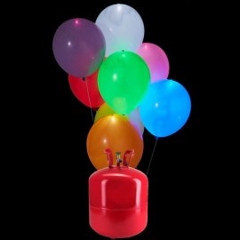 Bouteille Gaz Hélium pour 50 Ballons gonflables, Bonbonne de 0,42m3 -  Grande Bouteille Jetable, ballon pour Anniversaire, Mariage et Fête -  Livraison