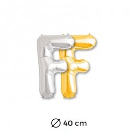 Ballon Lettre F en Mylar 40cm