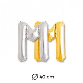 Ballon Lettre M en Mylar 40cm