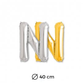 Ballon Lettre N en Mylar 40cm