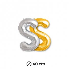 Ballon Lettre S en Mylar 40cm