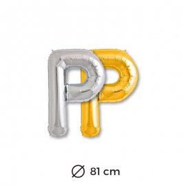 Ballon Lettre P en Mylar 81cm