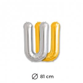 Ballon Lettre U en Mylar 81cm