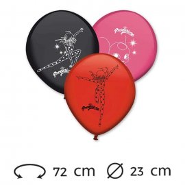 8 Globos Lady Bug Látex