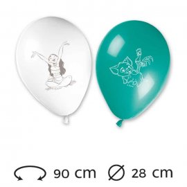 8 Ballons Vaiana 28cm