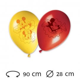 8 Ballons de 28 cm Mickey Mouse