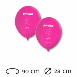 8 Ballons de 28 cm Masha et Michka