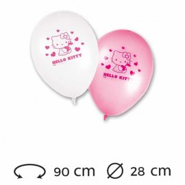 8 Ballons 28 cm Hello Kitty
