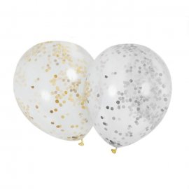 6 Ballons avec Confettis 6 Ballons avec Confettis