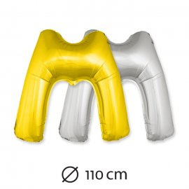 Ballon Lettre M Mylar 110 cm