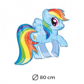 Ballon Rainbow Dash 80 cm