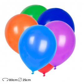 Ballons de Baudruche Ronds Latex 25cm