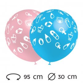 Ballons Bébé Ronds 30 cm