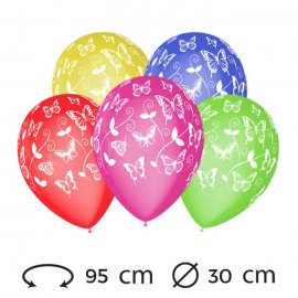 Ballons Papillon M02 Ronds 30 cm