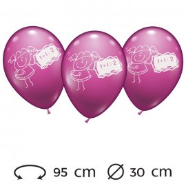 Ballons Maths pour Filles 30 cm