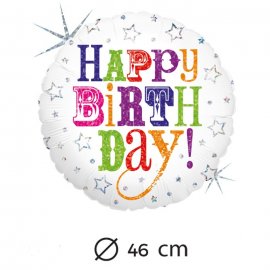 Ballon de Birthday Mylar 46 cm