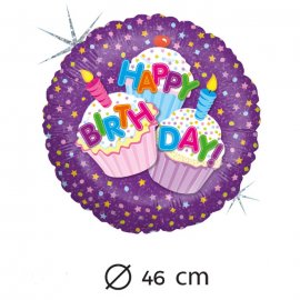 Ballon Birthday Gâteau Mylar 46 cm