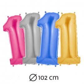 Ballon Numero 1 Mylar 102 cm