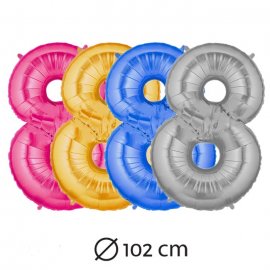 Ballon n 8 Mylar 102 cm