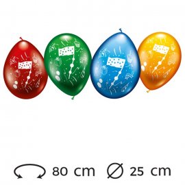 Ballons Numéro 7 Ronds M02 25 cm