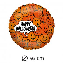 Ballon Happy Halloween Citrouille Mylar 46 cm Ballon Happy Halloween Citrouille Mylar 46 cm