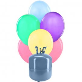 Bonbonne Helium Petite avec 30 ballons de Baudruche