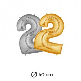 Ballon 2 Mylar 40 cm
