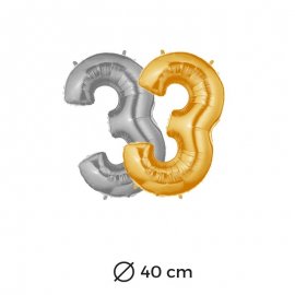 Ballon 3 Mylar 40cm