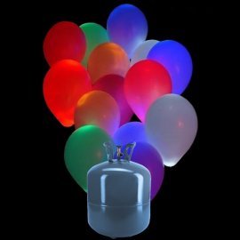 Bonbonne Helium Petite avec 30 ballons Led